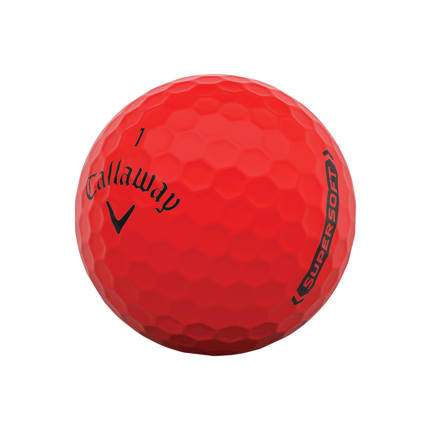 Callaway Supersoft Matte Red Golf Balls - View 4
