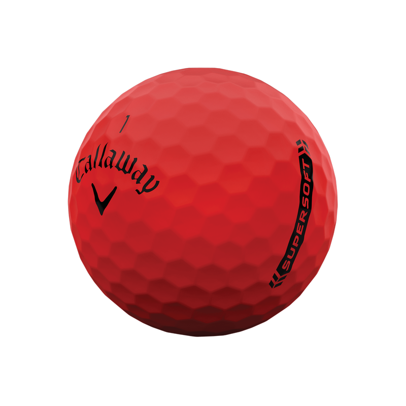 Callaway Supersoft Matte Red Golf Balls - View 2