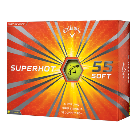 Superhot 55 Yellow Personalized Golf Balls