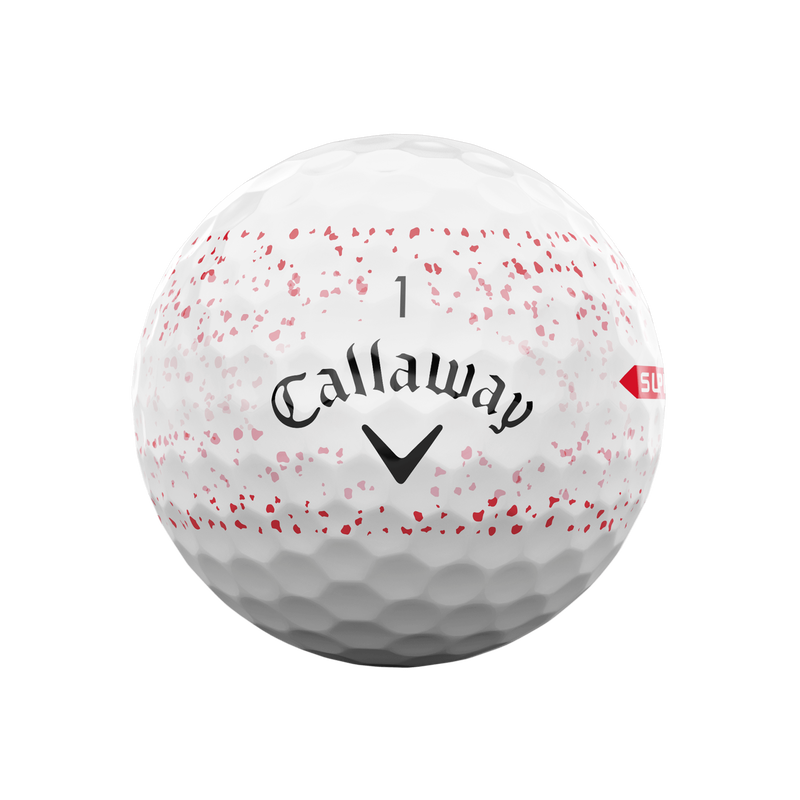 Supersoft Splatter 360 Red Golf Balls - View 3