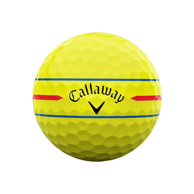 Chrome Soft 360 Triple Track Yellow Golf Balls - View 3