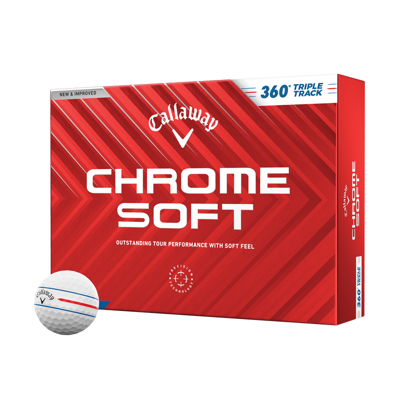 Chrome Soft 360 Triple Track Golf Balls - View 1