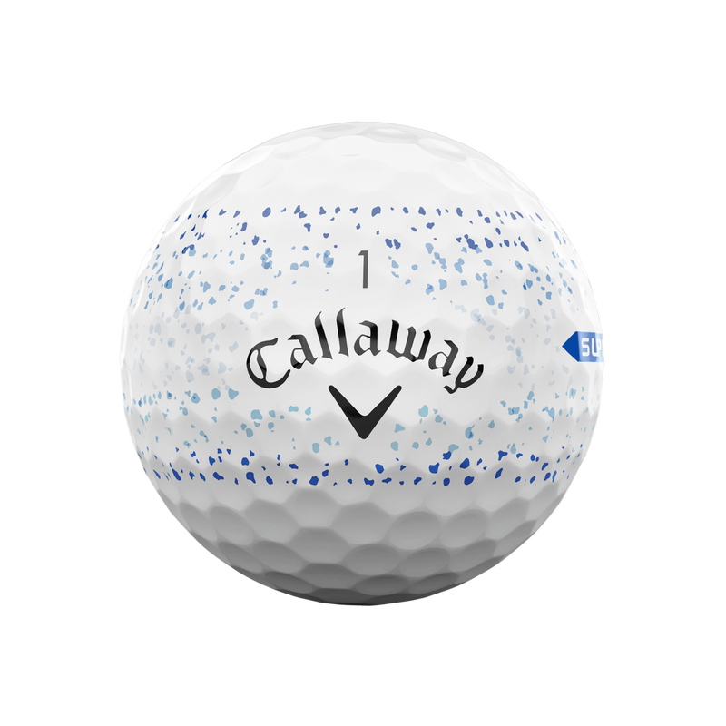Supersoft Splatter 360 Blue Golf Balls - View 3