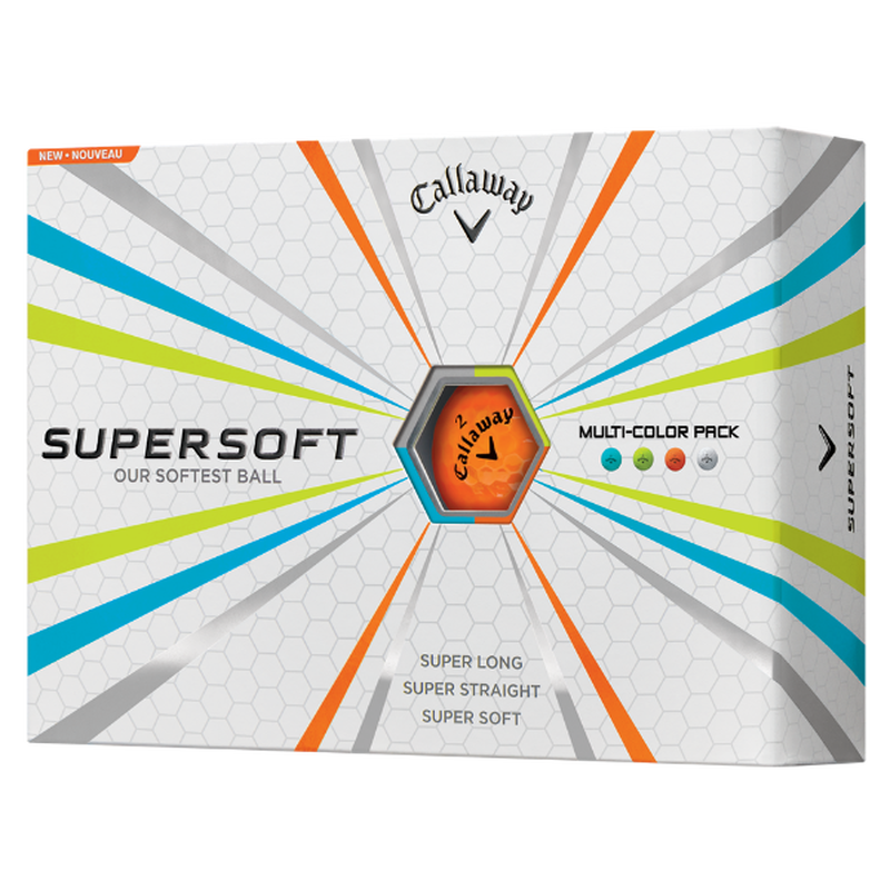 Callaway Supersoft Multi-Colored Personalized Golf Balls - View 1