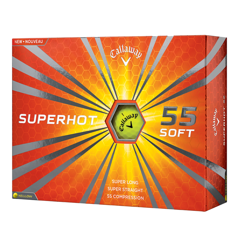 Superhot 55 Yellow Personalized Golf Balls - View 1