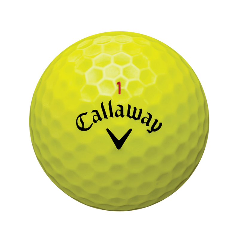 Chrome Soft Yellow Personalized Golf Balls - View 2