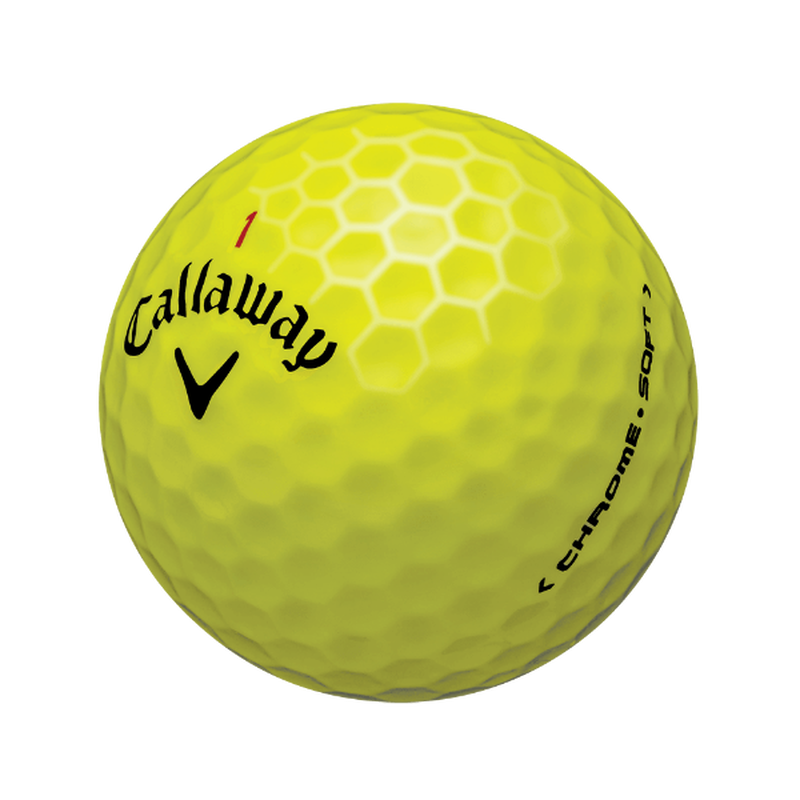Chrome Soft Yellow Personalized Golf Balls - View 3