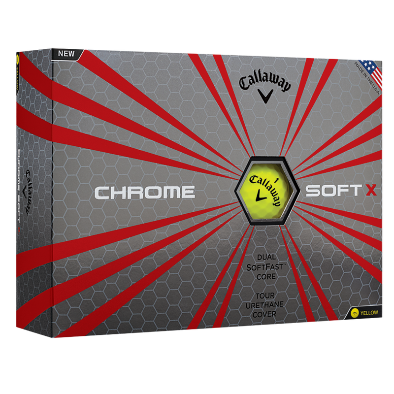 Chrome Soft X Yellow Logo Golf Balls - View 6