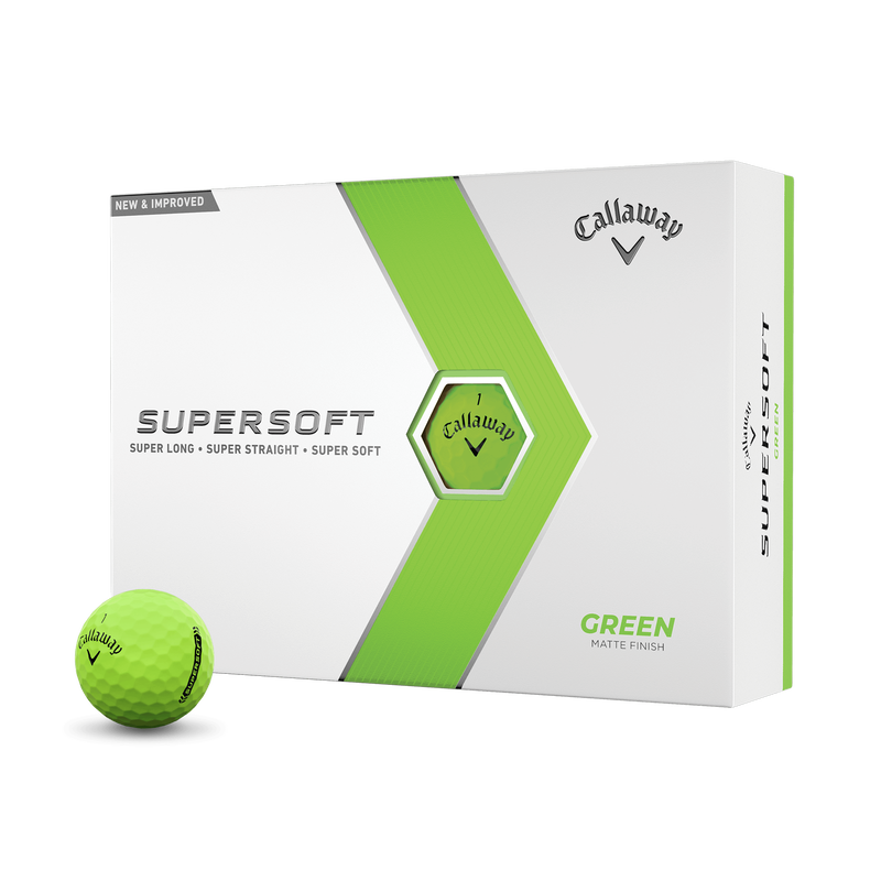 Supersoft Matte Green Golf Balls - View 1