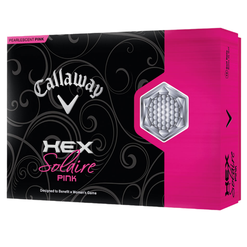 HEX Solaire Pink Personalized Golf Balls - View 1