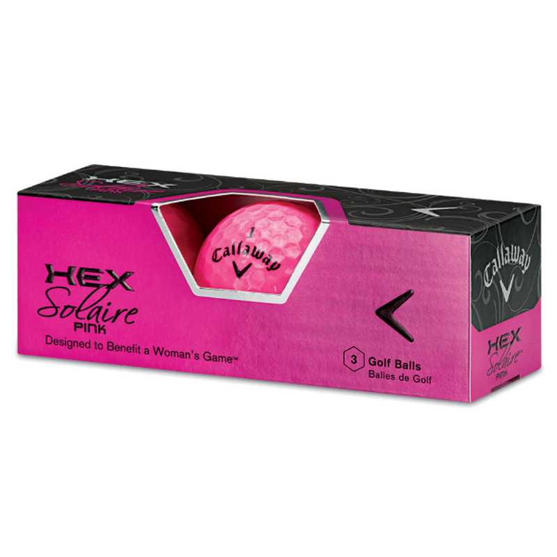 HEX Solaire Pink Personalized Golf Balls - View 3