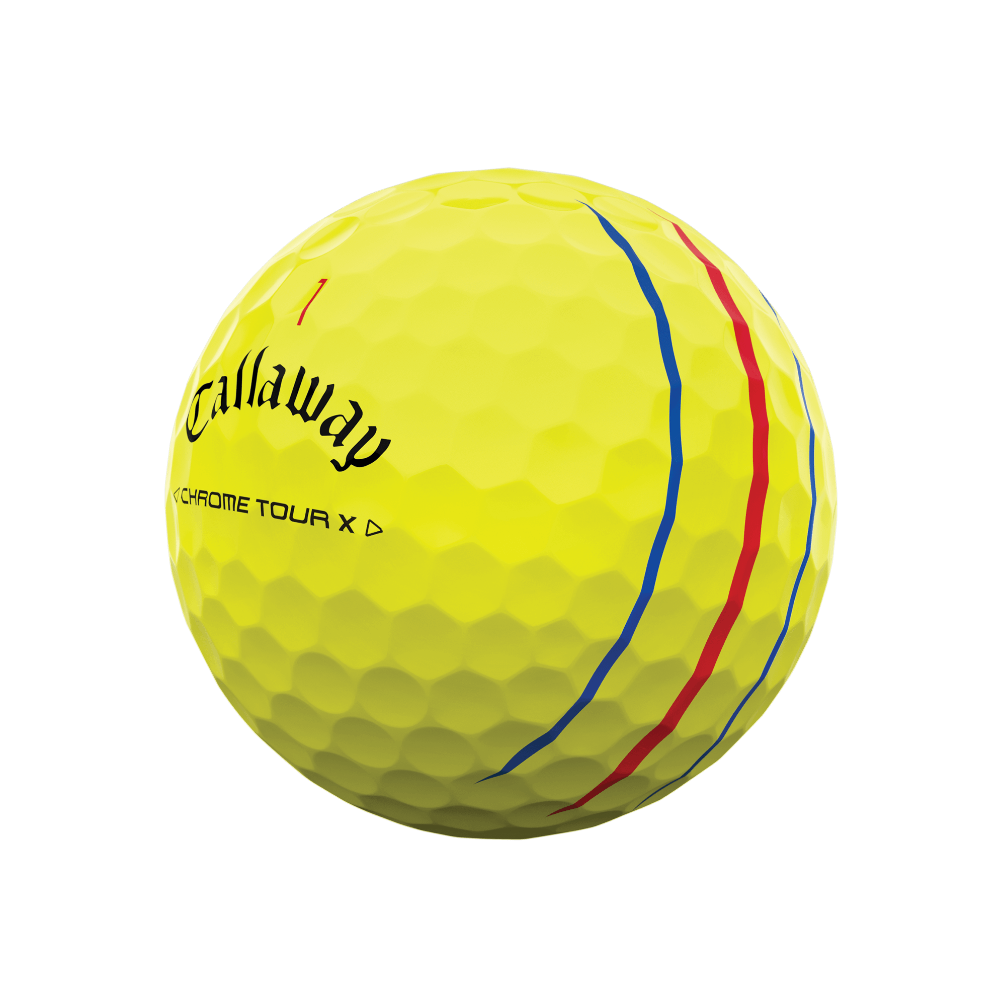 Chrome Tour X Triple Track Yellow Golf Balls