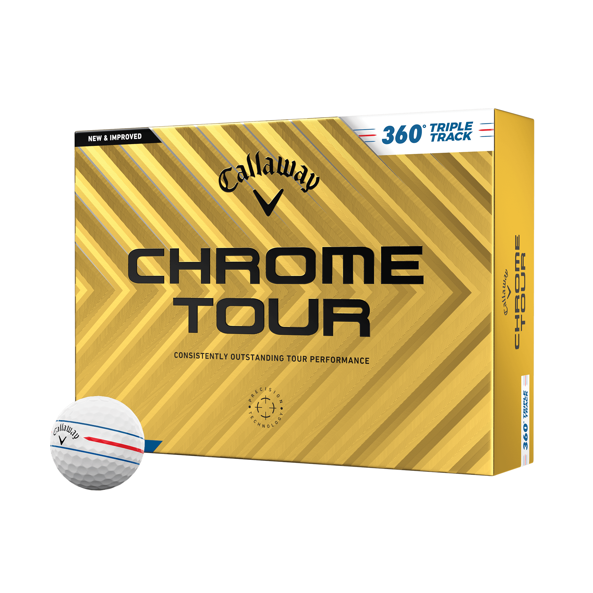 Chrome Tour 360 Triple Track Golf Balls