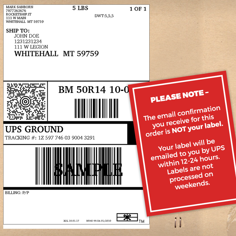 Trade Shipping Label - View 1