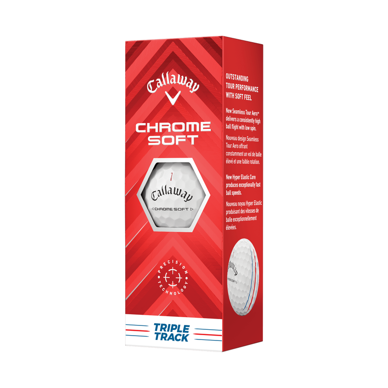 Callaway　CHROME SOFT 20球　ピンク&赤　希少 Callaway Chrome Soft Truvis Pink - Good (3A) - 1 Dozen