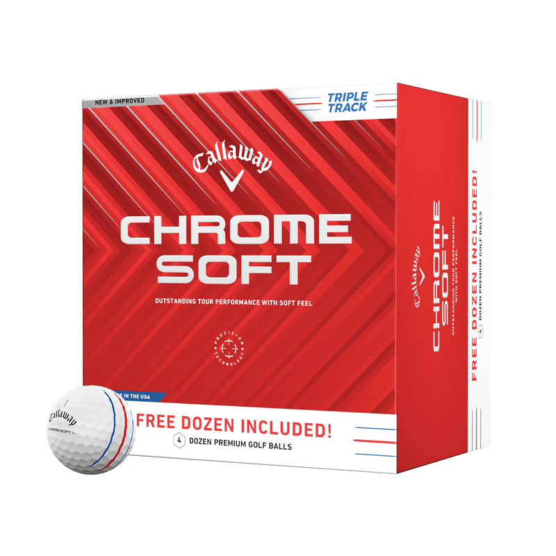 Chrome Soft Triple Track 4 Dozen Golf Balls | balls-2024