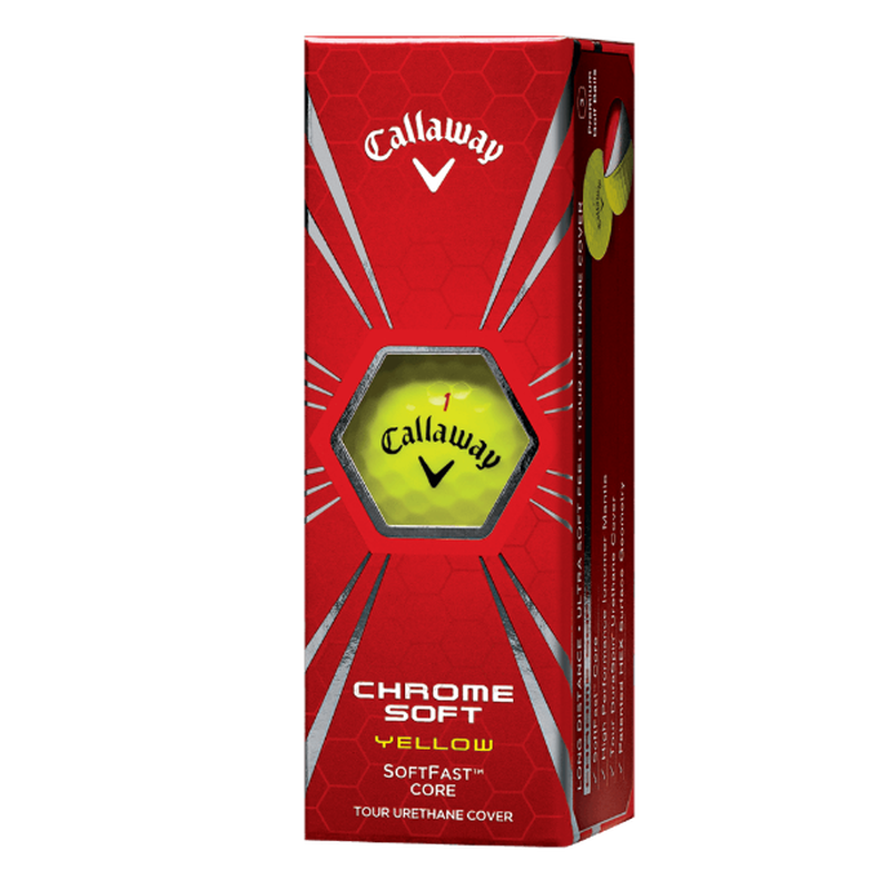 Chrome Soft Yellow Personalized Golf Balls - View 4