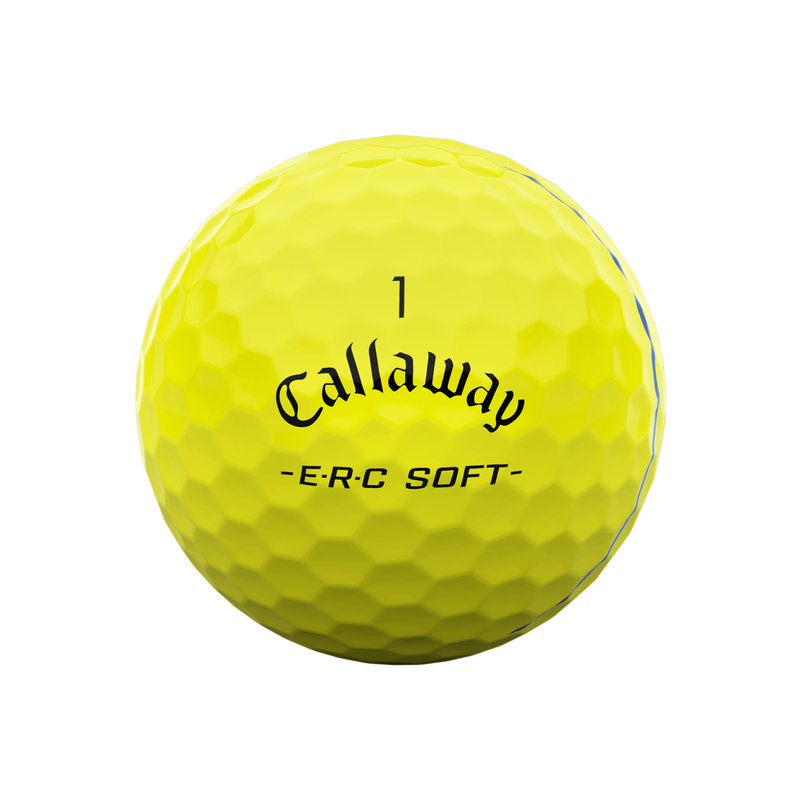 E•R•C Soft Yellow Golf Balls - View 3