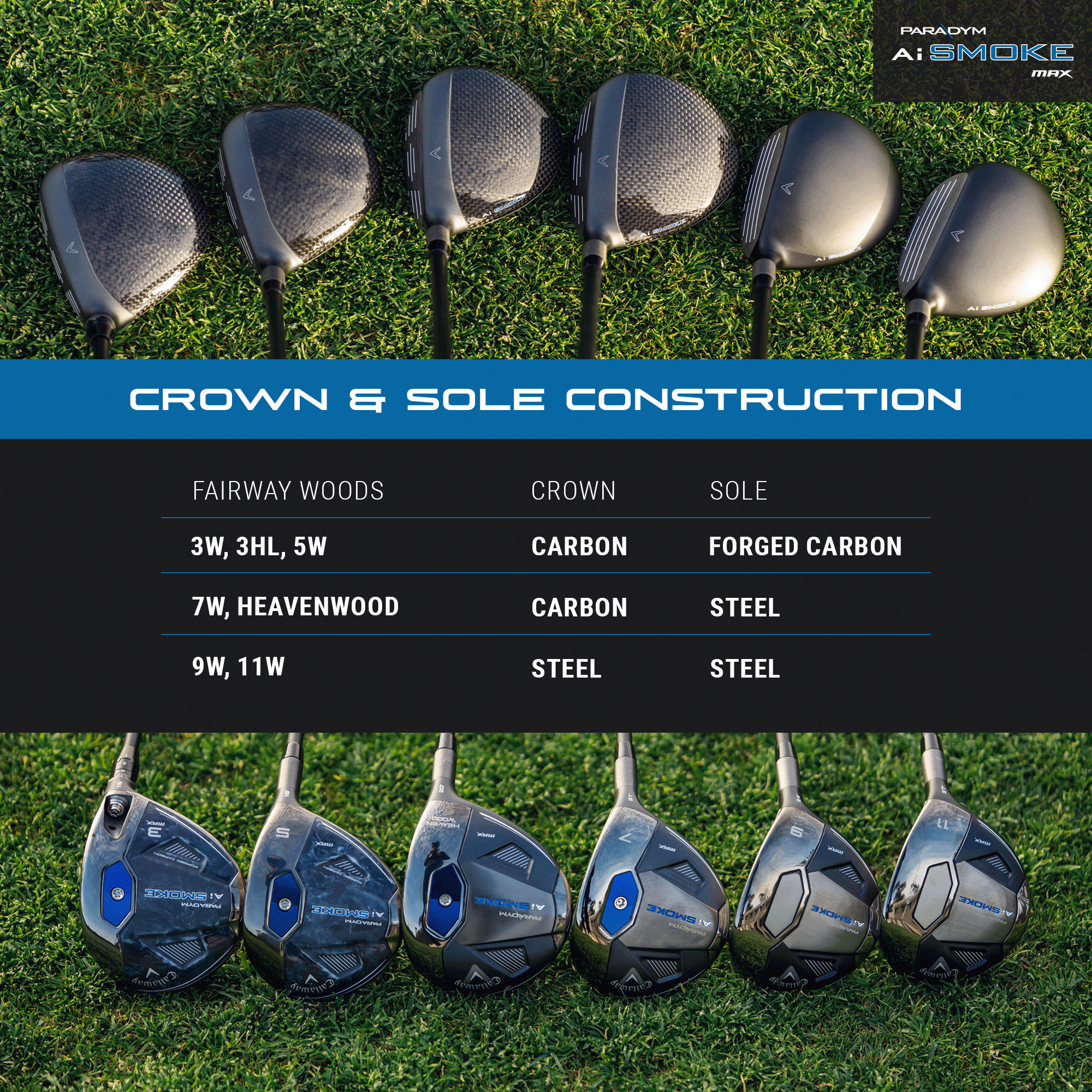 Ai SMOKE MAX ＃３　 TR RED　５Ｓ Paradym Ai Smoke MAX Fairway Woods