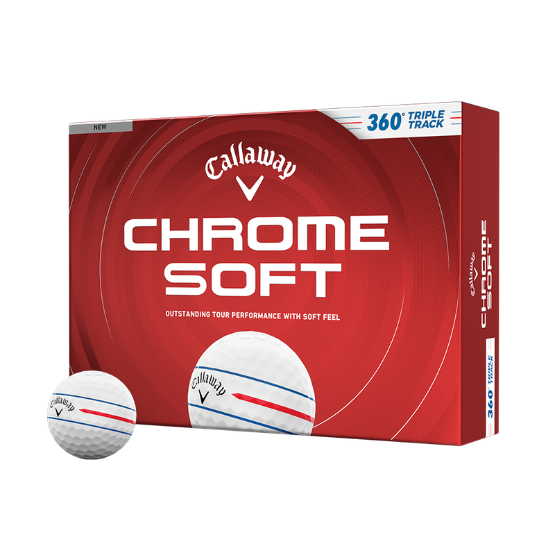 Chrome Soft 360 Triple Track Golf Balls - View 1