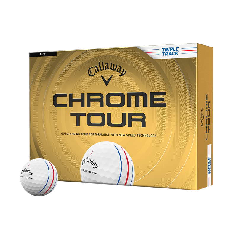 Chrome Tour Triple Track Golf Balls - View 1