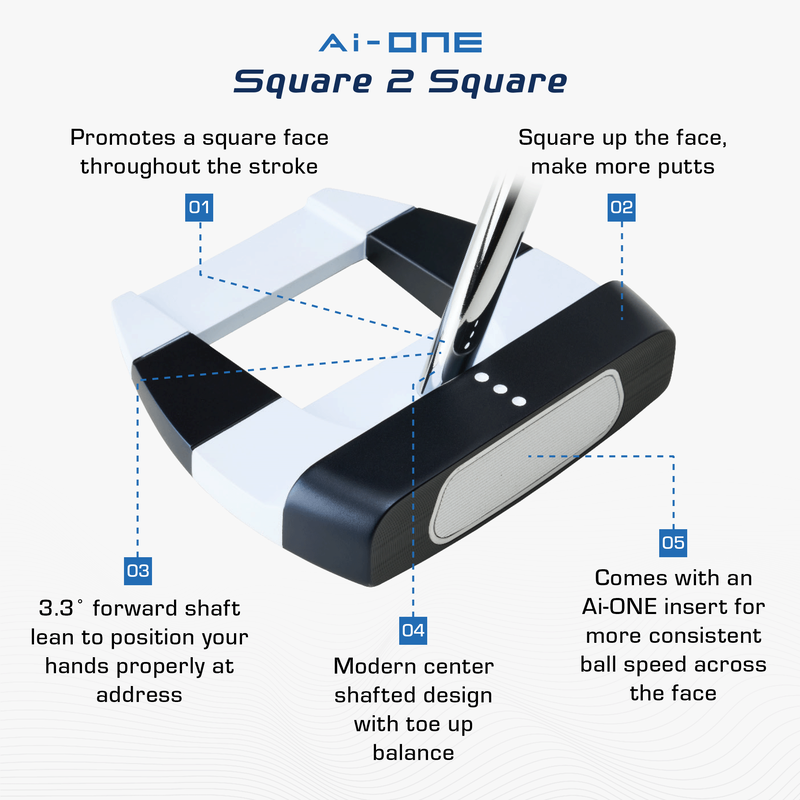 Ai-ONE Square 2 Square #7 Center Shaft Putter