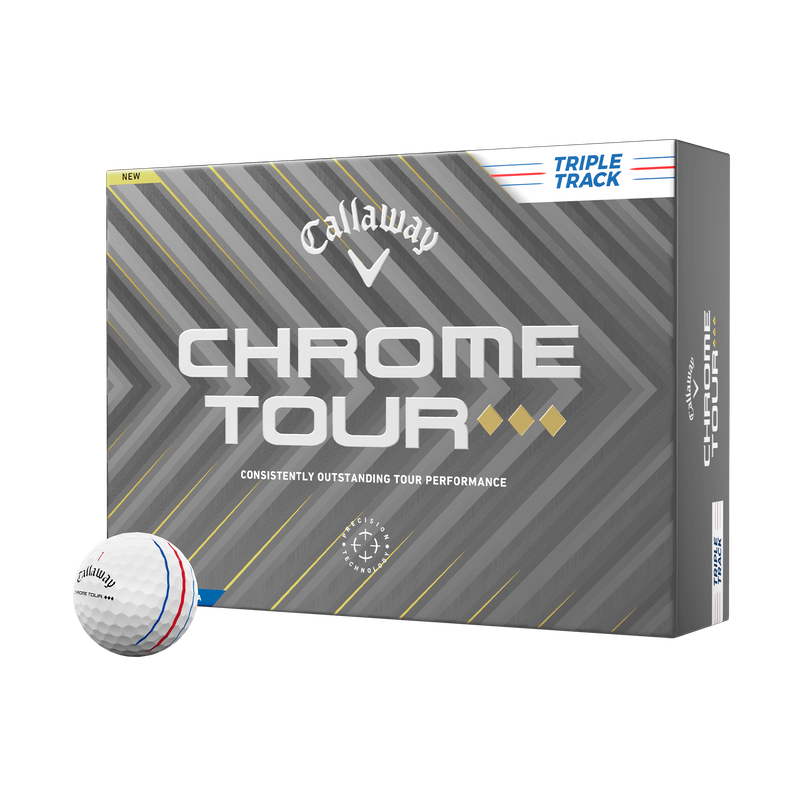 Chrome Tour Triple Diamond Triple Track '25 Golf Balls - View 1