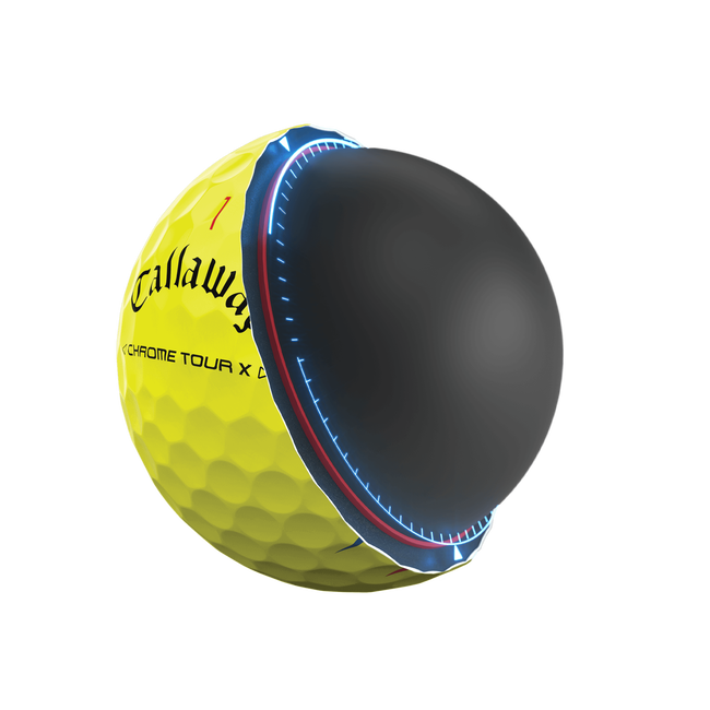 Chrome Tour X Triple Track Yellow Golf Balls Chrome Tour X Triple Track Yellow Golf Balls